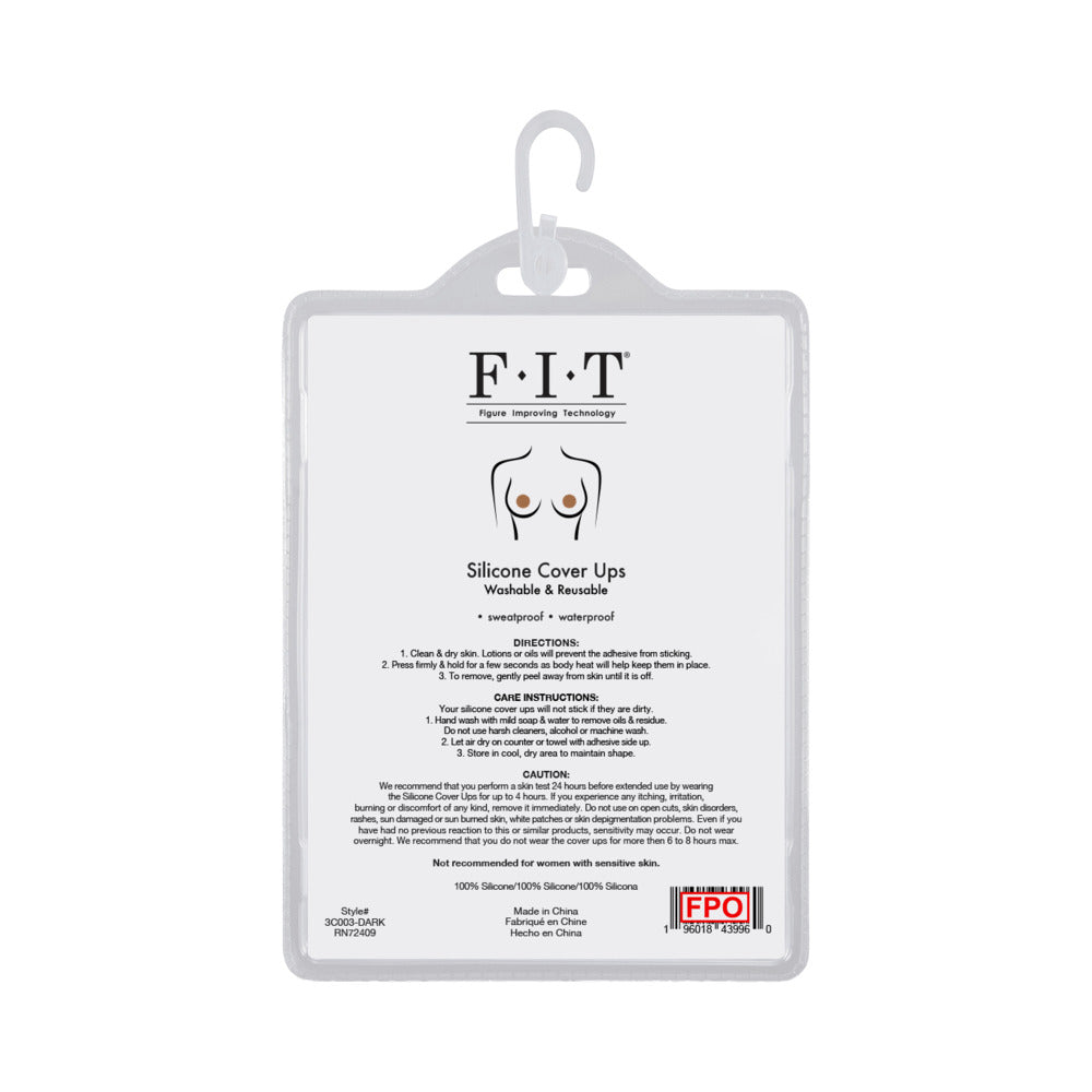 SILICONE NIPPLE COVERS - DARK