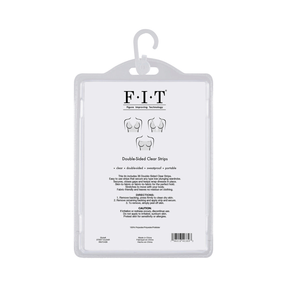 DOUBLE SIDED CLEAR TAPE STRIPS