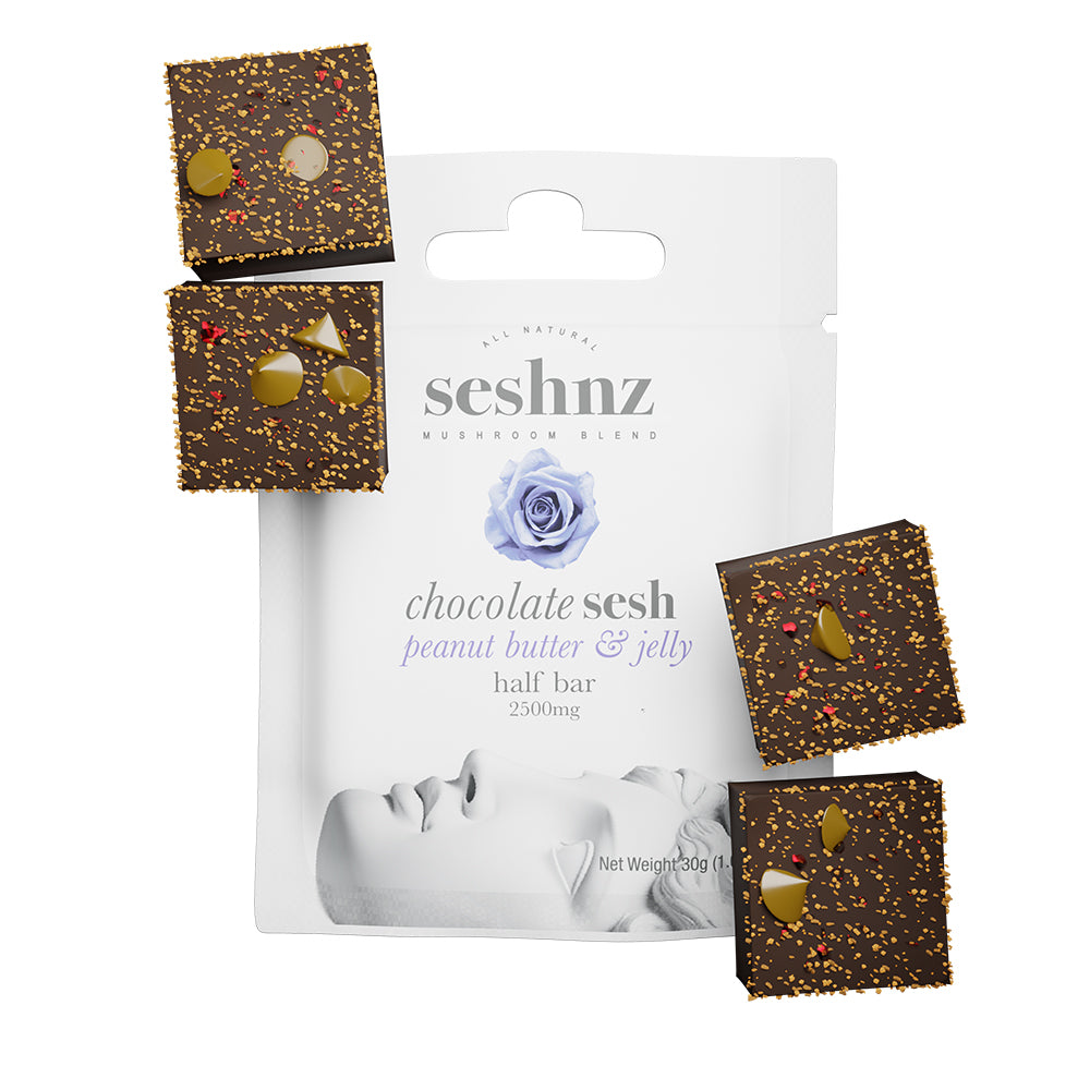 CHOCOLATE HALF BAR - 2500 MG - PEANUT BUTTER & JELLY (15)