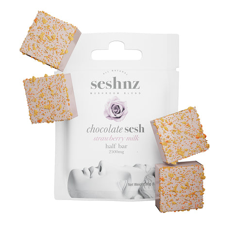 CHOCOLATE HALF BAR - 2500 MG - STRAWBERRY MILK (15)