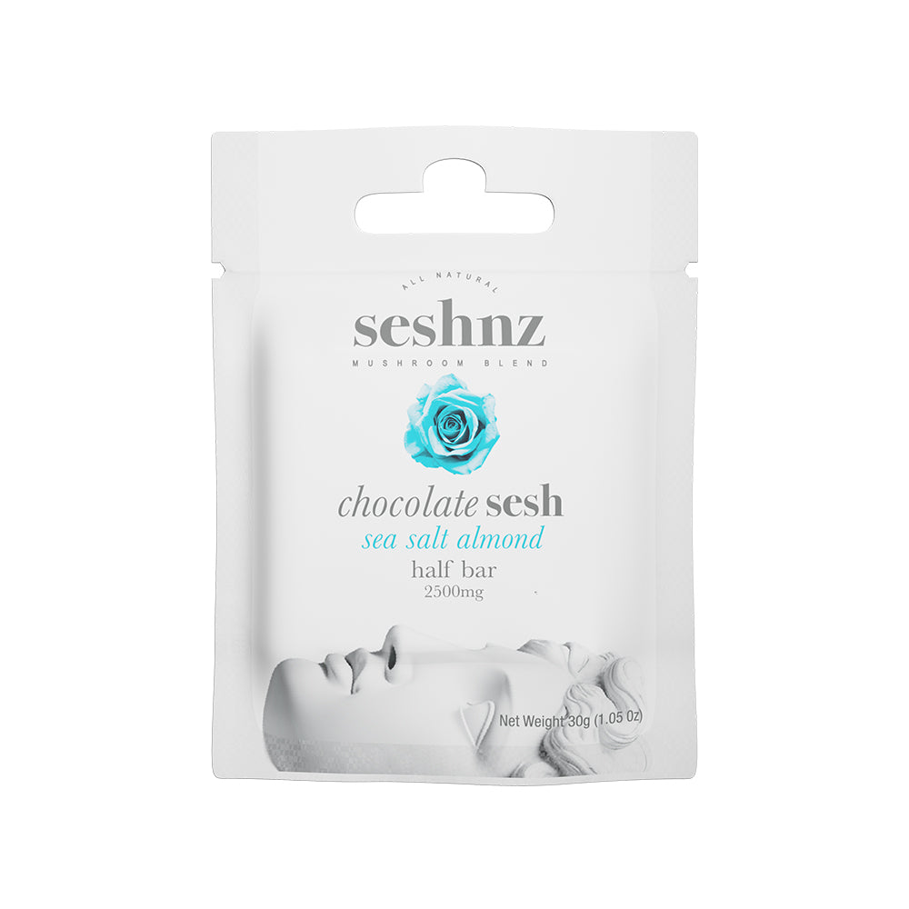 CHOCOLATE HALF BAR - 2500 MG - SEA SALT ALMOND (15)