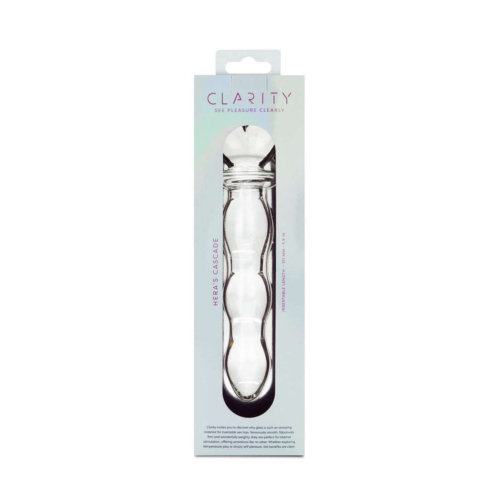 Clarity Hera's Cascade 5.9-Inch Glass Dildo Amazing Intimate Essentials Clarity Hera's Cascade 5.9-Inch Glass Dildo Amazing Intimate Essentials