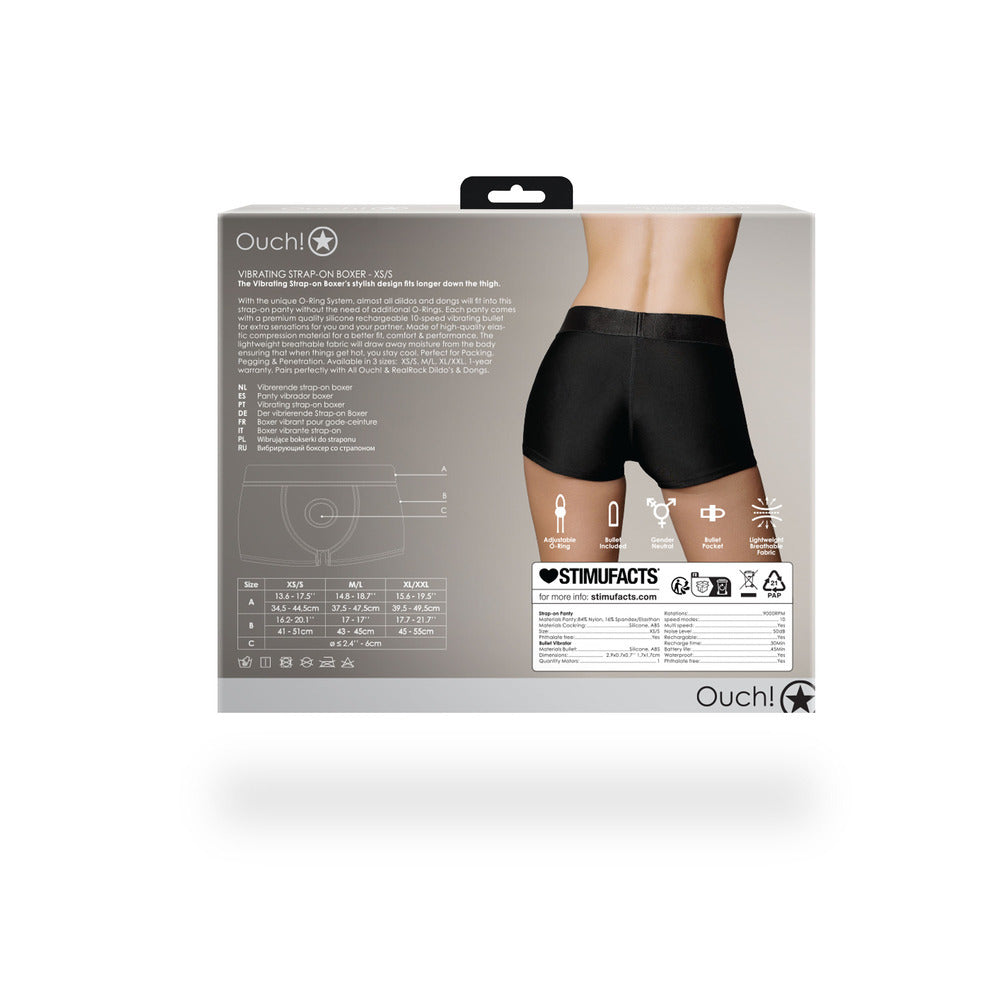 VIBRATING STRAP-ON BOXER - XS/S