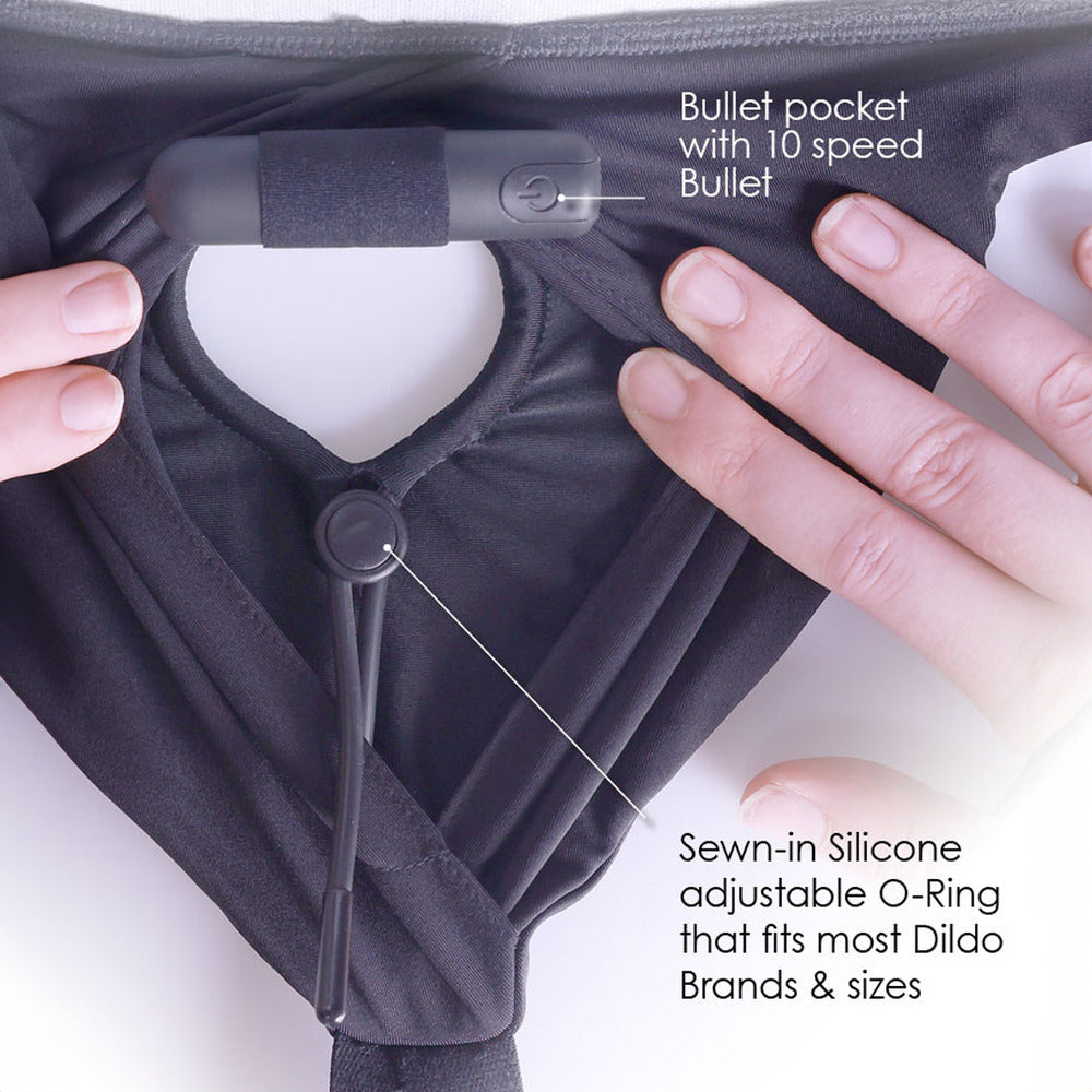 VIBRATING STRAP-ON BOXER - M/L