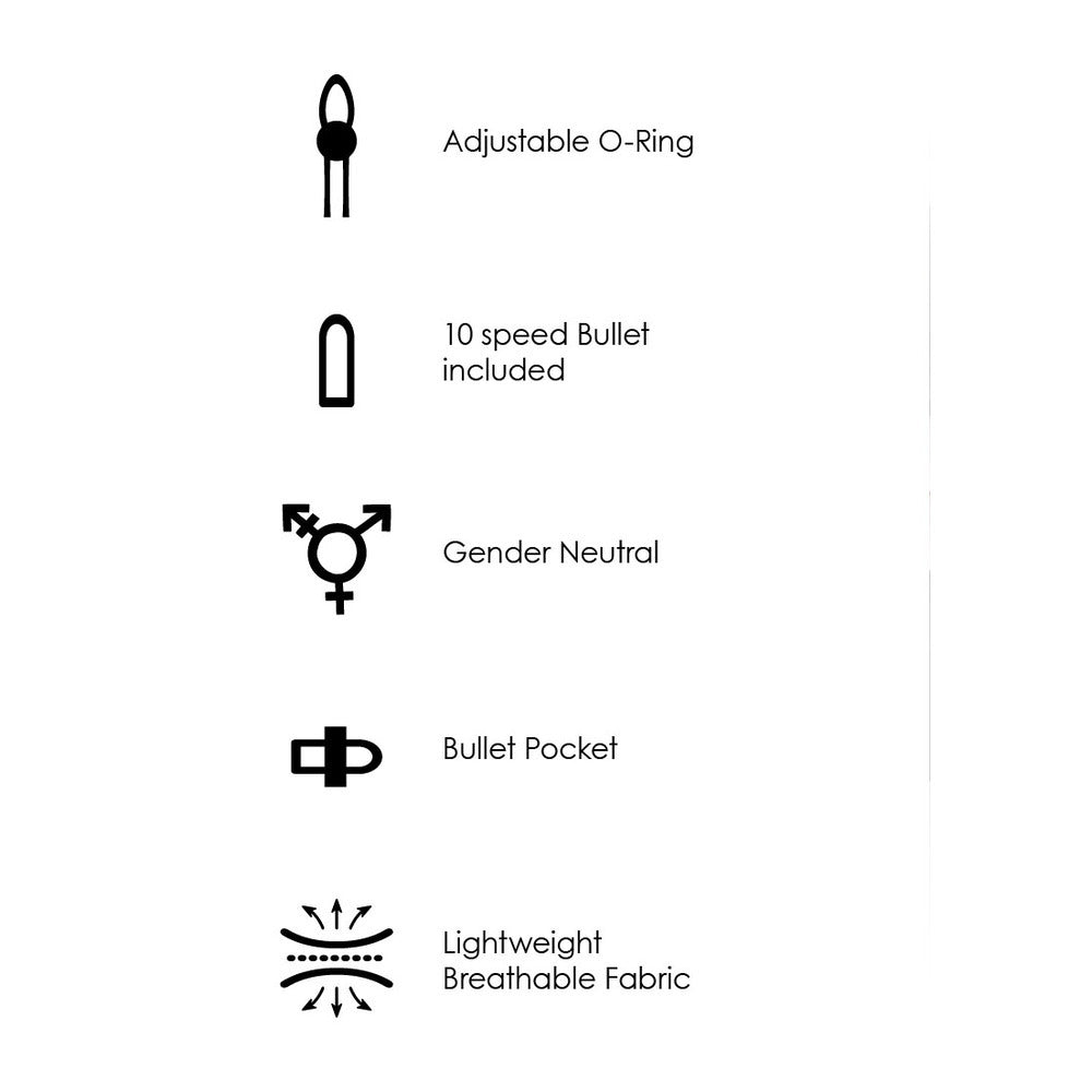 VIBRATING STRAP-ON BOXER - M/L