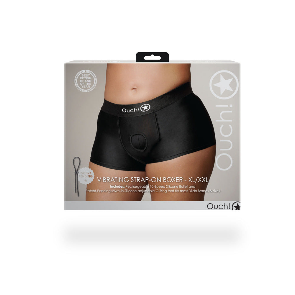 VIBRATING STRAP-ON BOXER - XL/2X