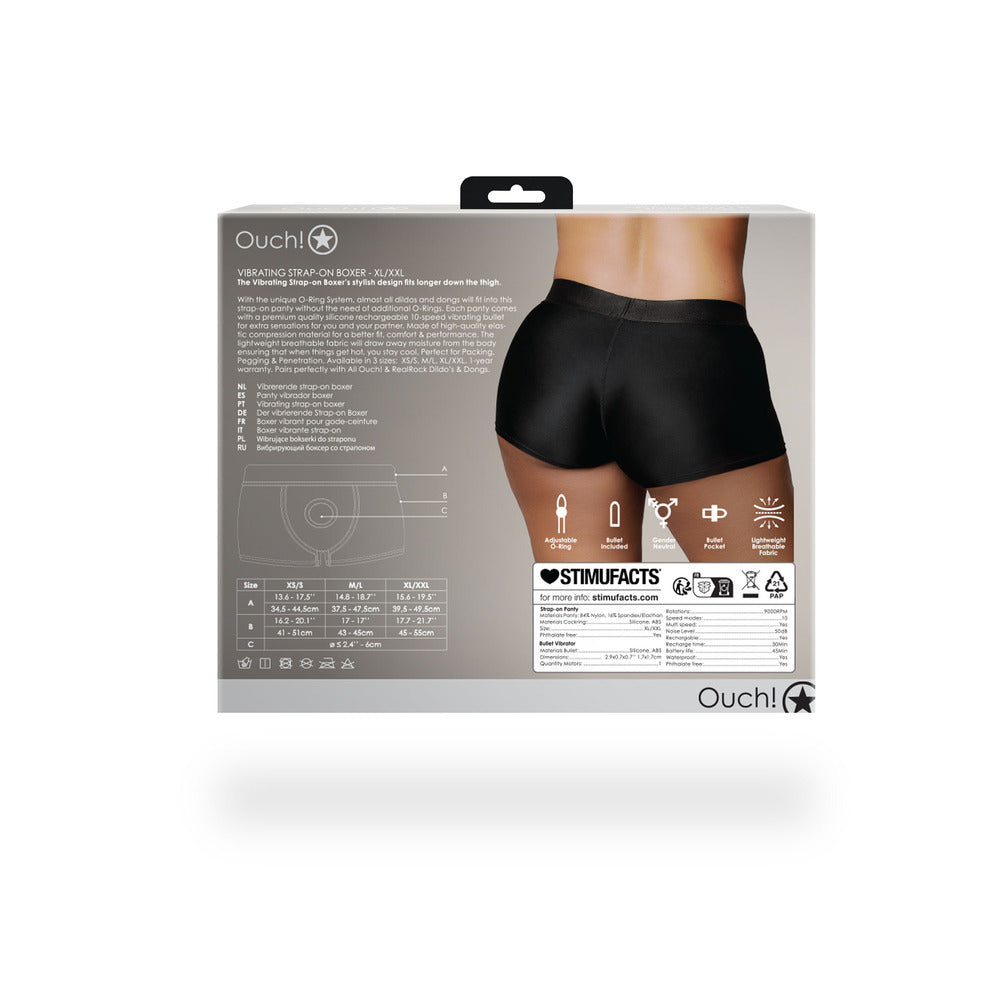 VIBRATING STRAP-ON BOXER - XL/2X