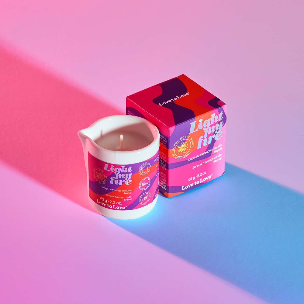 LIGHT MY FIRE MASSAGE CANDLE - MONOI