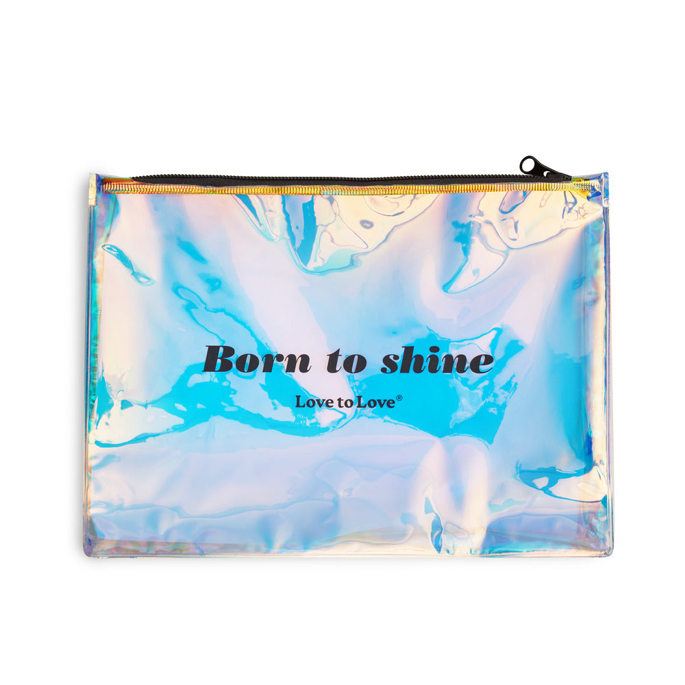 BORN TO SHINE POUCH - BLACK ONYX