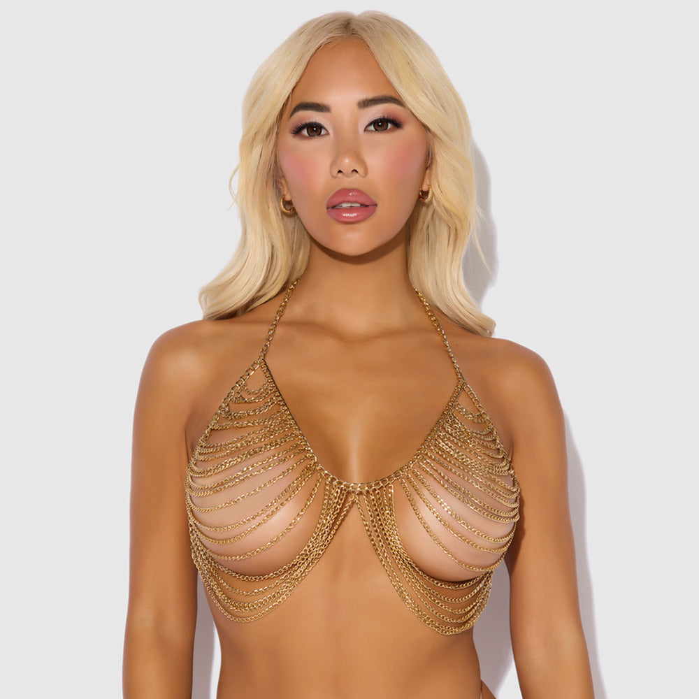 House of Desire Chain Drape Bralette