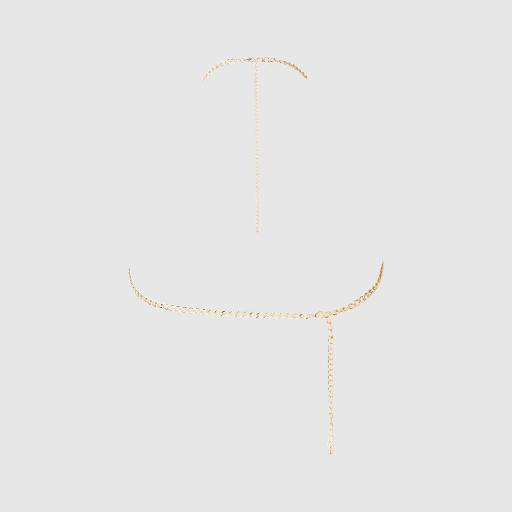 CHAIN DRAPE BRALETTE