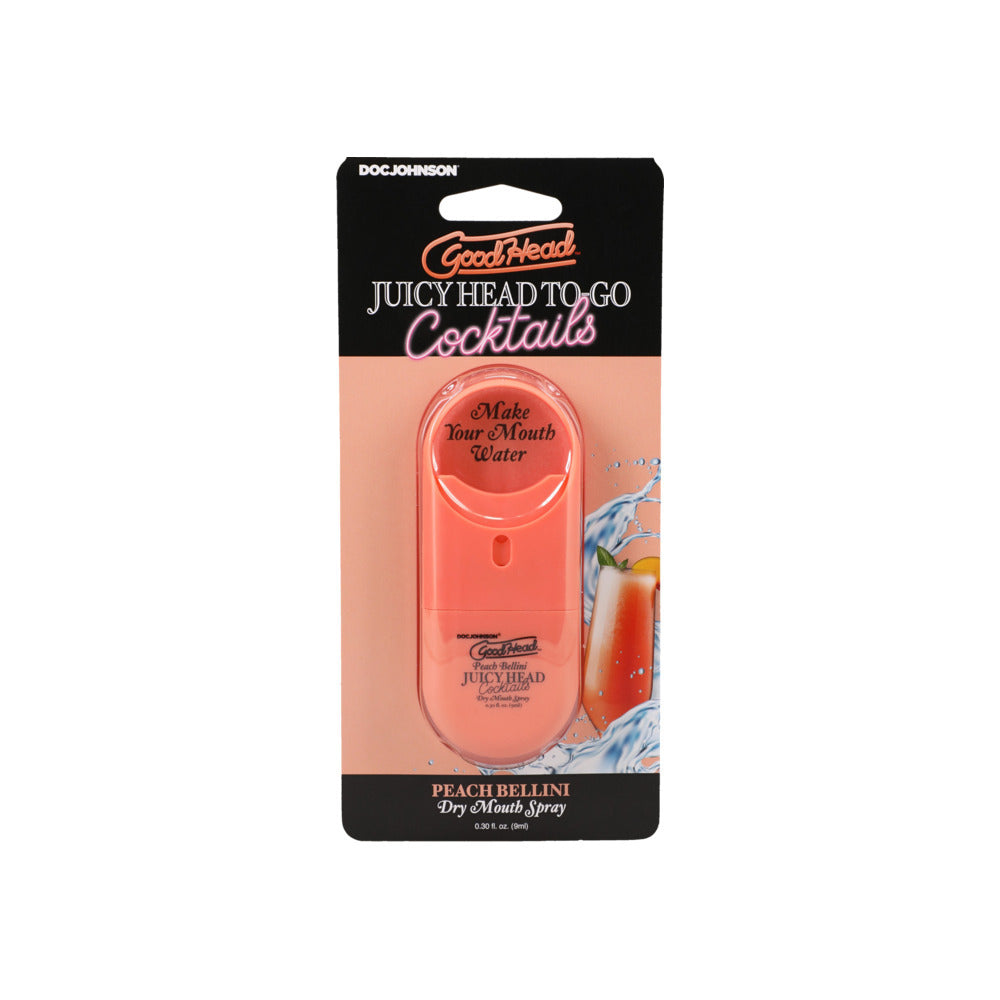 JUICY HEAD DRY MOUTH SPRAY TO GO .3 OZ - PEACH BELLINI