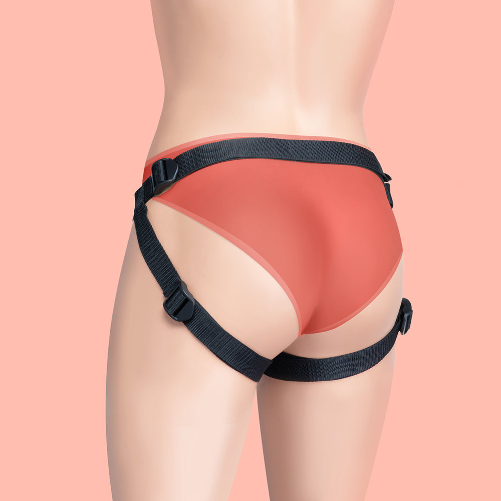 BEGINNERS STRAP-ON HARNESS SET W/ 5\" SILICONE DILDO