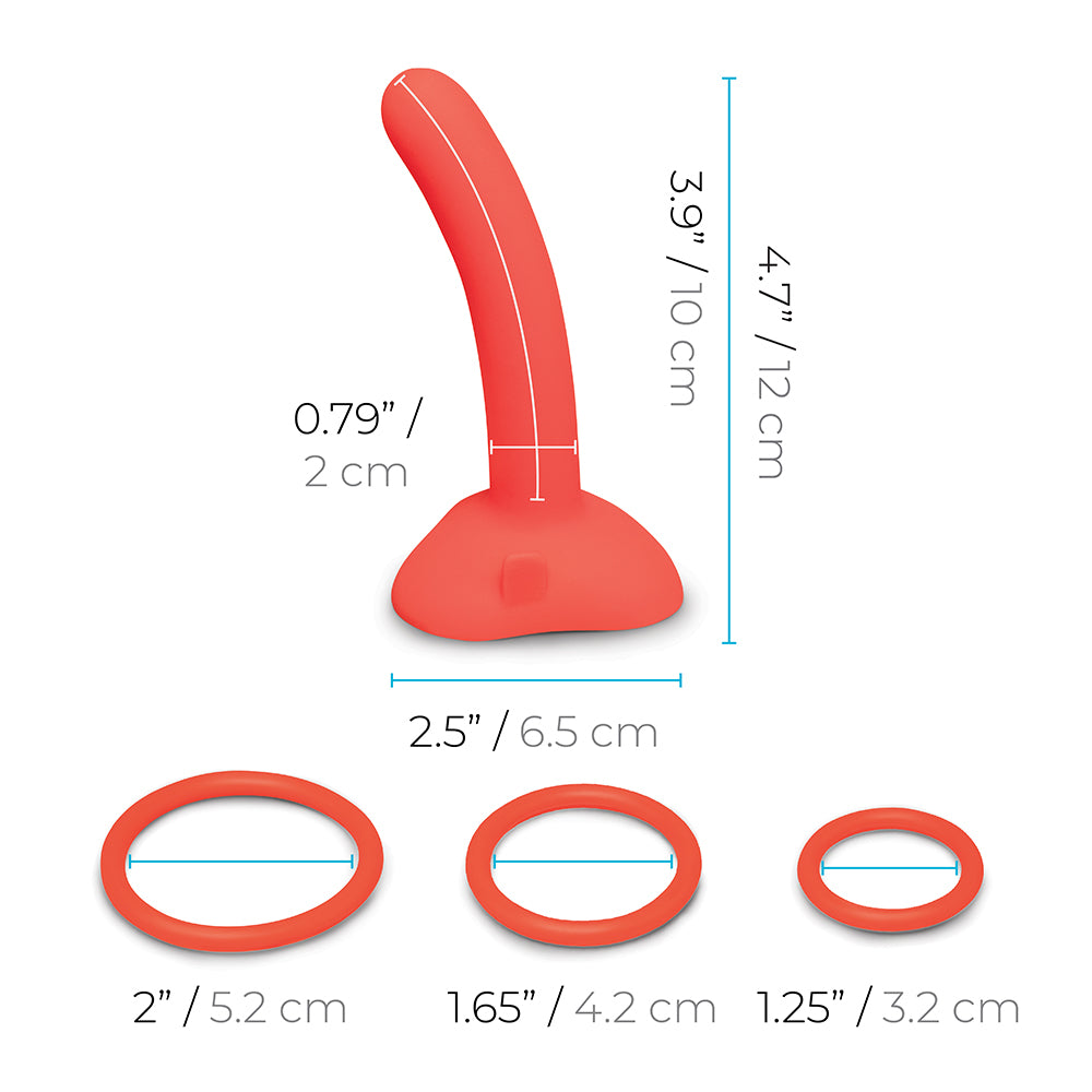 BEGINNERS STRAP-ON HARNESS SET W/ 5\" SILICONE DILDO