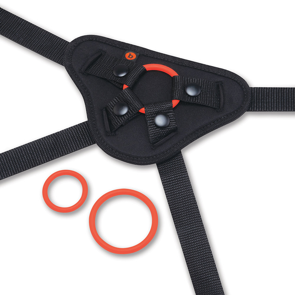 BEGINNERS STRAP-ON HARNESS SET W/ 5\" SILICONE DILDO