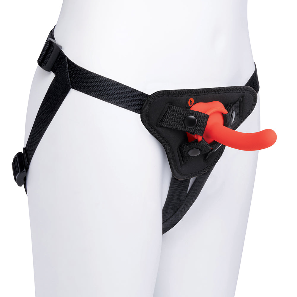 BEGINNERS STRAP-ON HARNESS SET W/ 5\" SILICONE DILDO