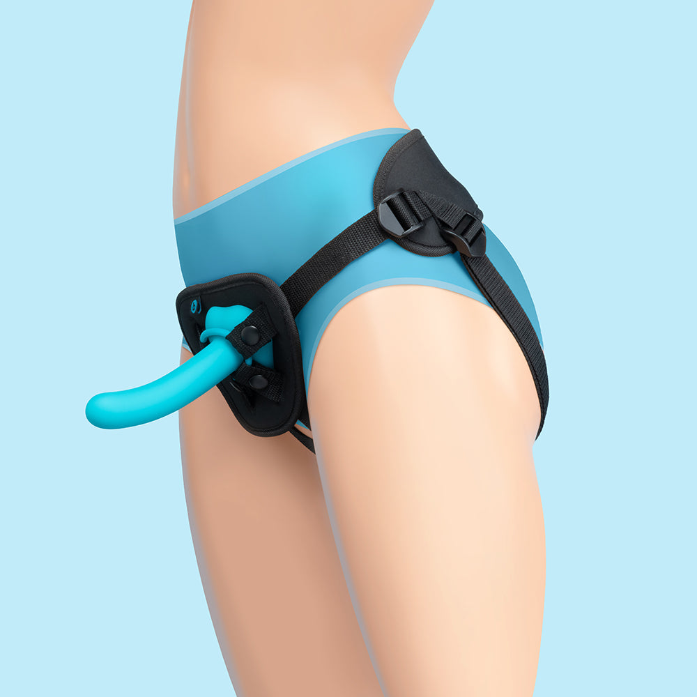 EVERY BODY STRAP-ON HARNESS SET W/ 6\" SILICONE DILDO