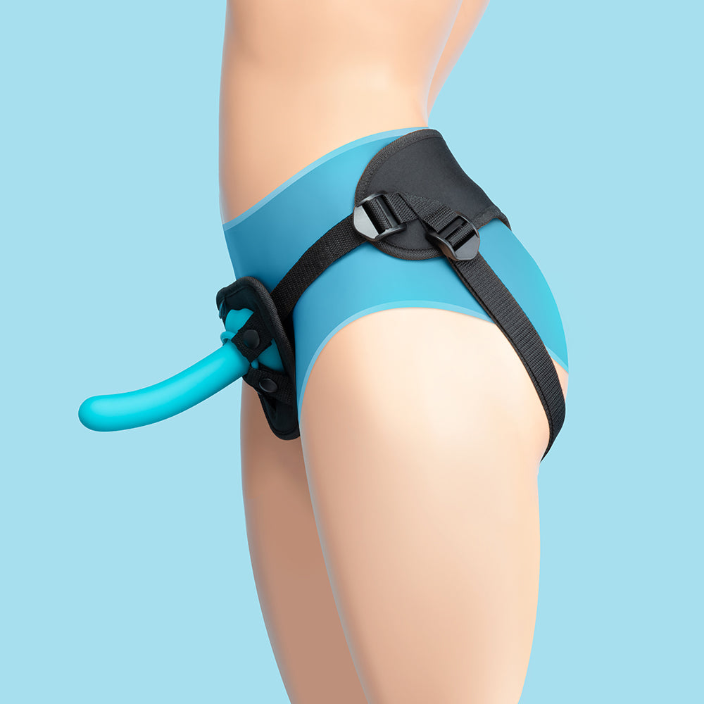 EVERY BODY STRAP-ON HARNESS SET W/ 6\" SILICONE DILDO