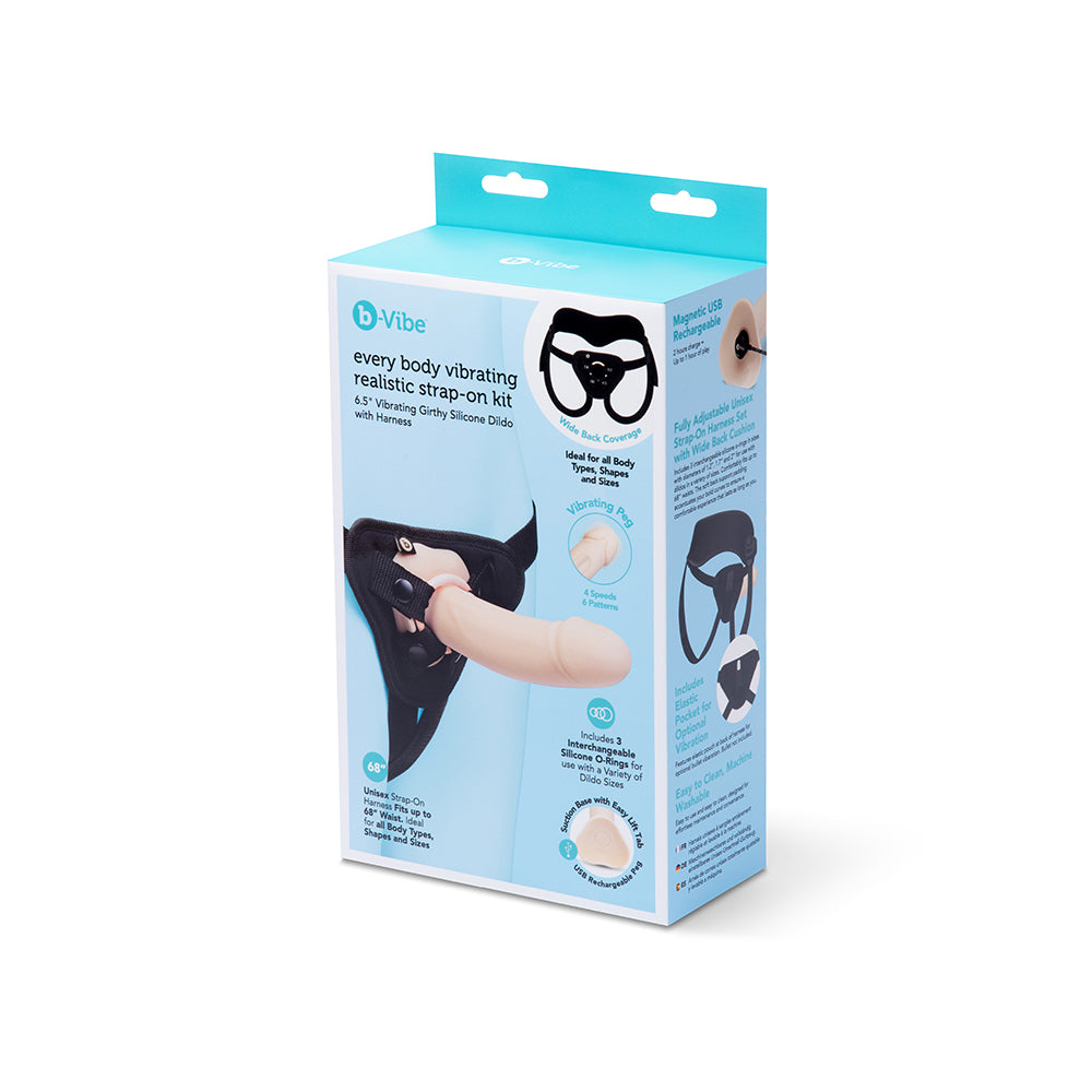 EVERY BODY VIBRATING REALISTIC STRAP-ON KIT