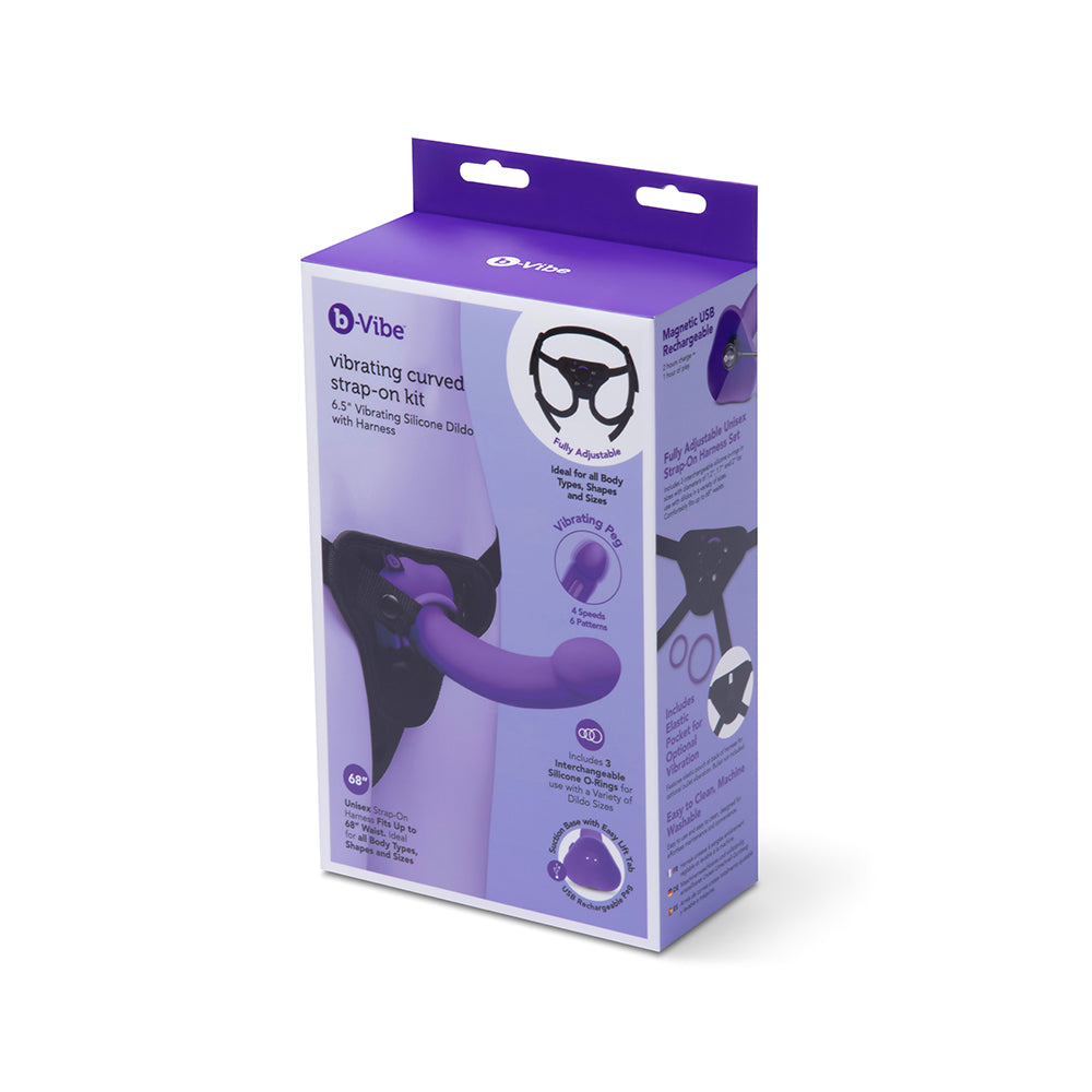 VIBRATING CURVED STRAP-ON KIT