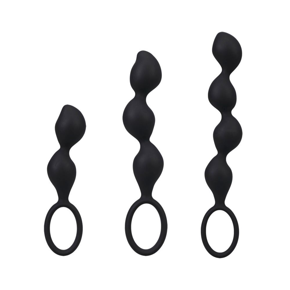 NAUGHTY CONTOUR BEADS TRAINER SET - BLACK