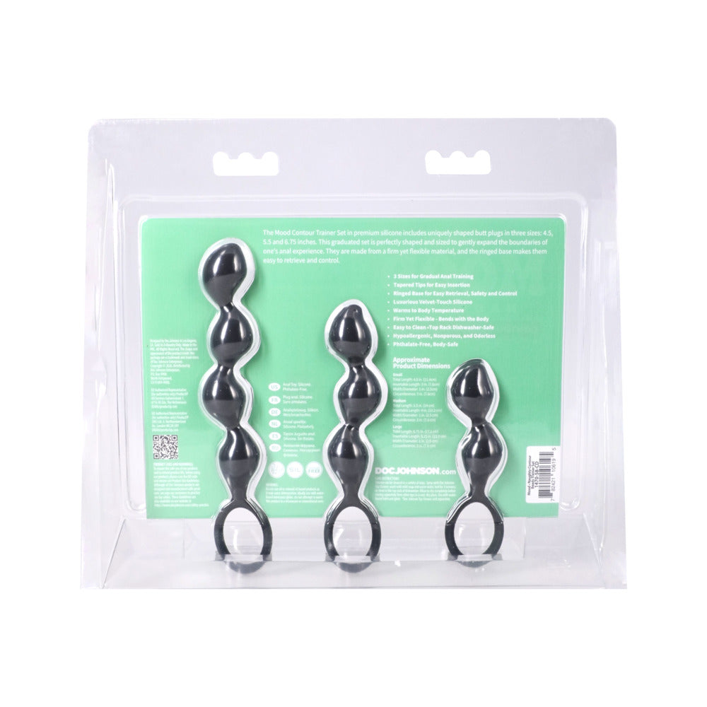 NAUGHTY CONTOUR BEADS TRAINER SET - BLACK