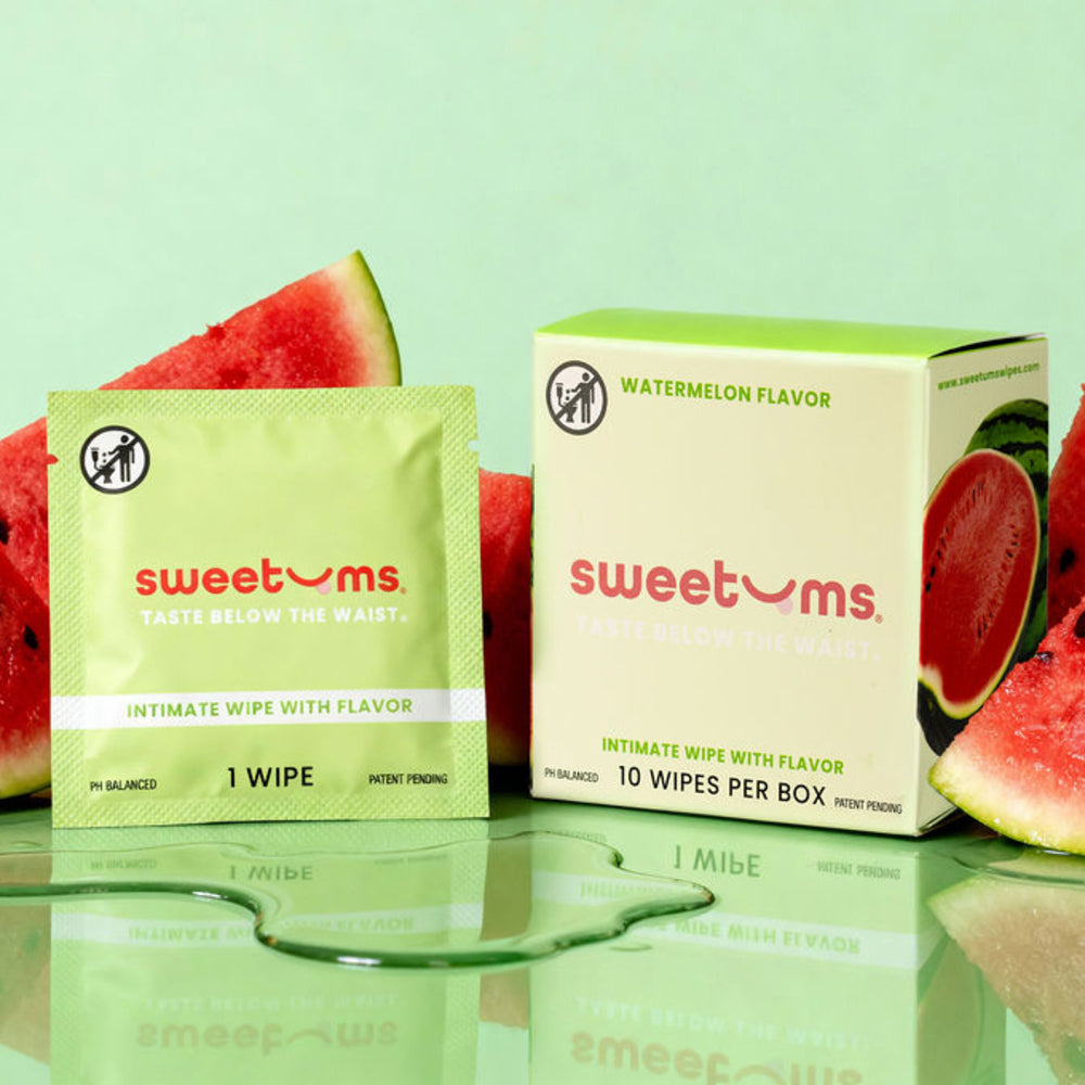 FLAVORED INTIMATE WIPES - WATERMELON