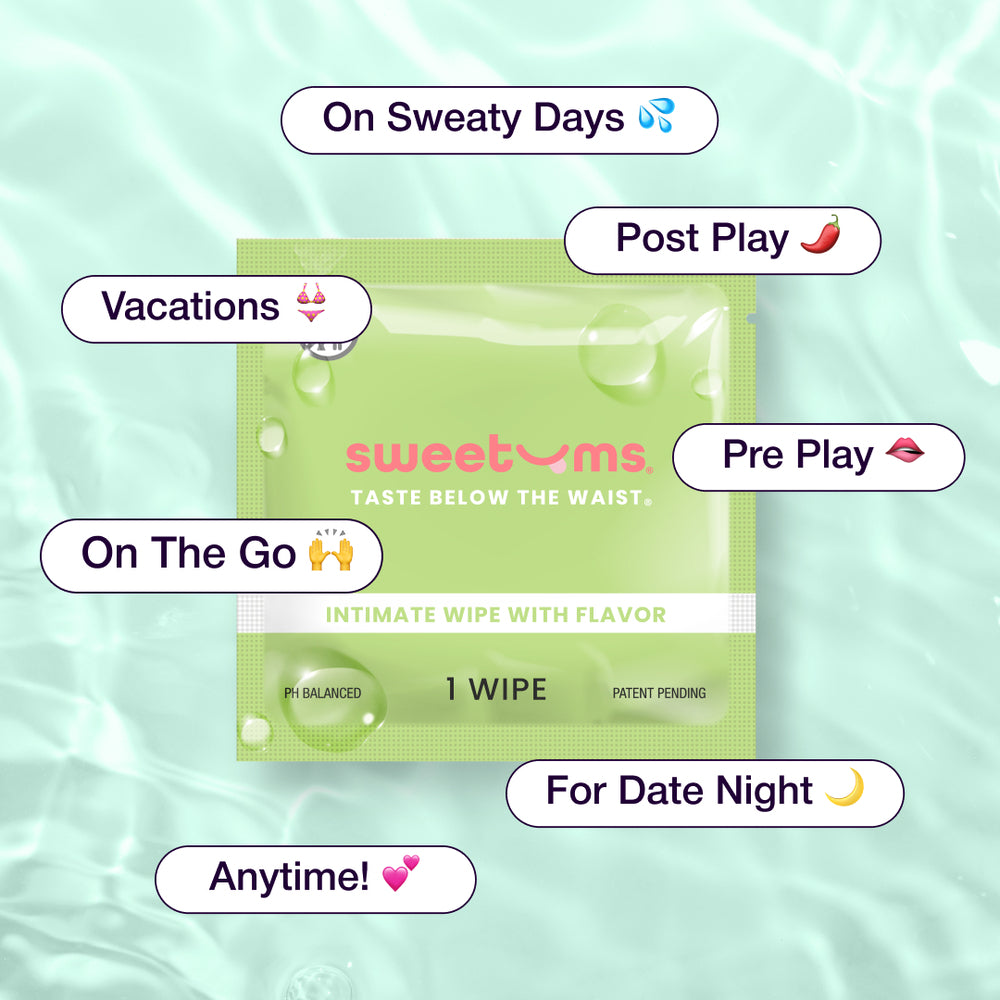FLAVORED INTIMATE WIPES - WATERMELON