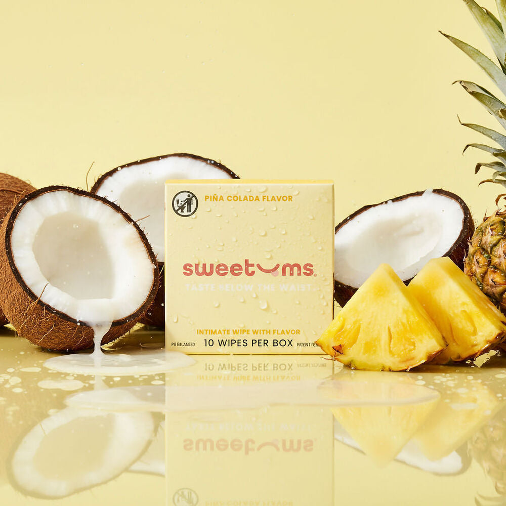FLAVORED INTIMATE WIPES - PINA COLADA