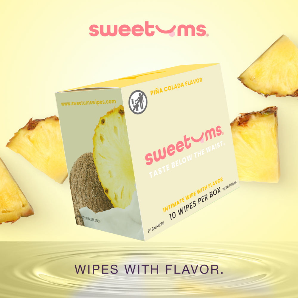 FLAVORED INTIMATE WIPES - PINA COLADA
