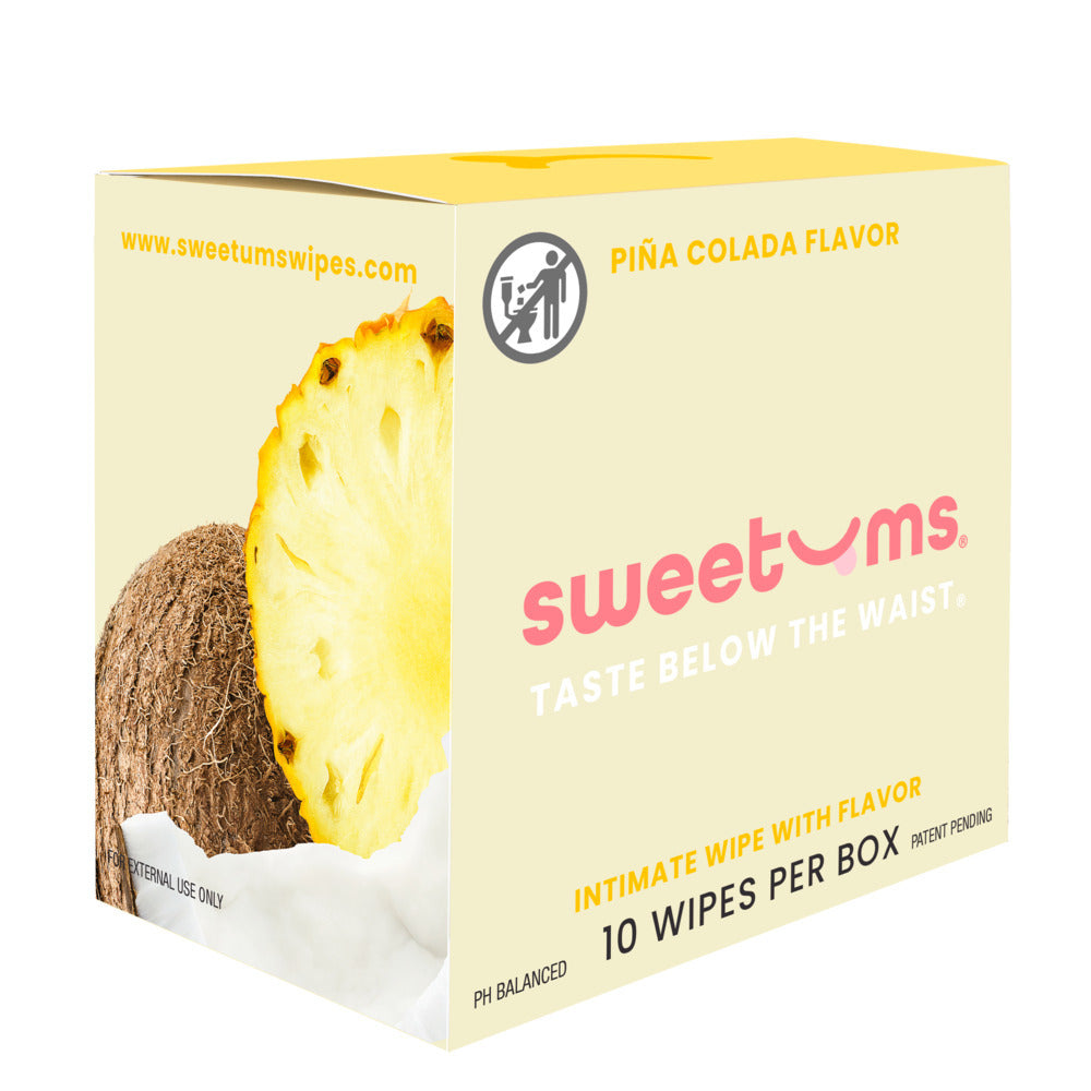 FLAVORED INTIMATE WIPES - PINA COLADA
