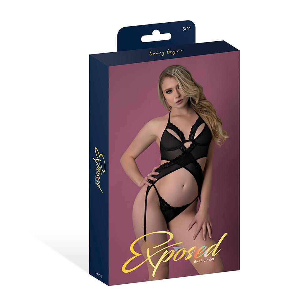 RUSH MERRY WIDOW & PANTY SET - L/XL