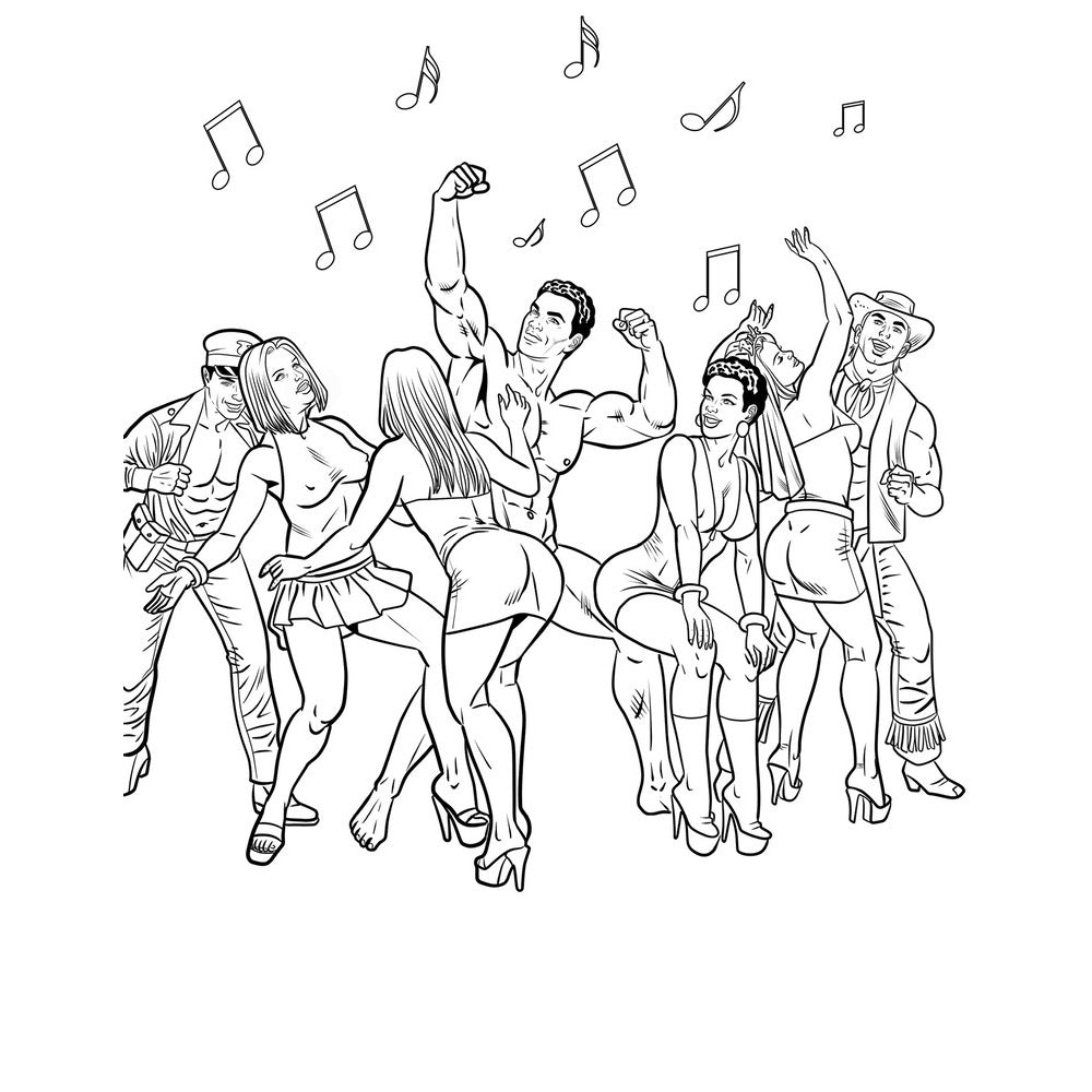 BACHELORETTE PARTY COLORING BOOK
