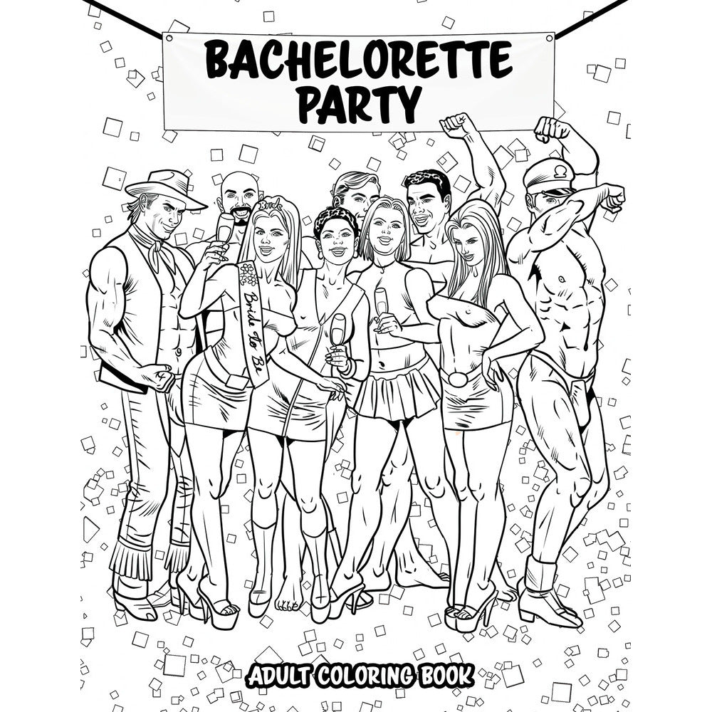 BACHELORETTE PARTY COLORING BOOK