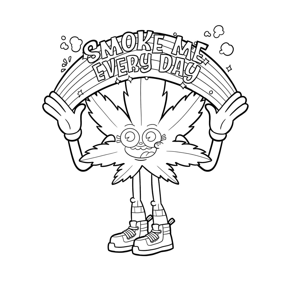 IT'S 4:20, TIME TO COLOR COLORING BOOK