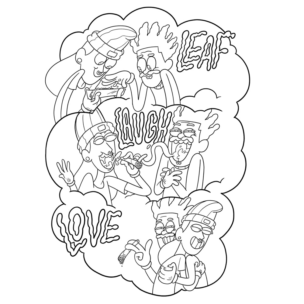 IT'S 4:20, TIME TO COLOR COLORING BOOK