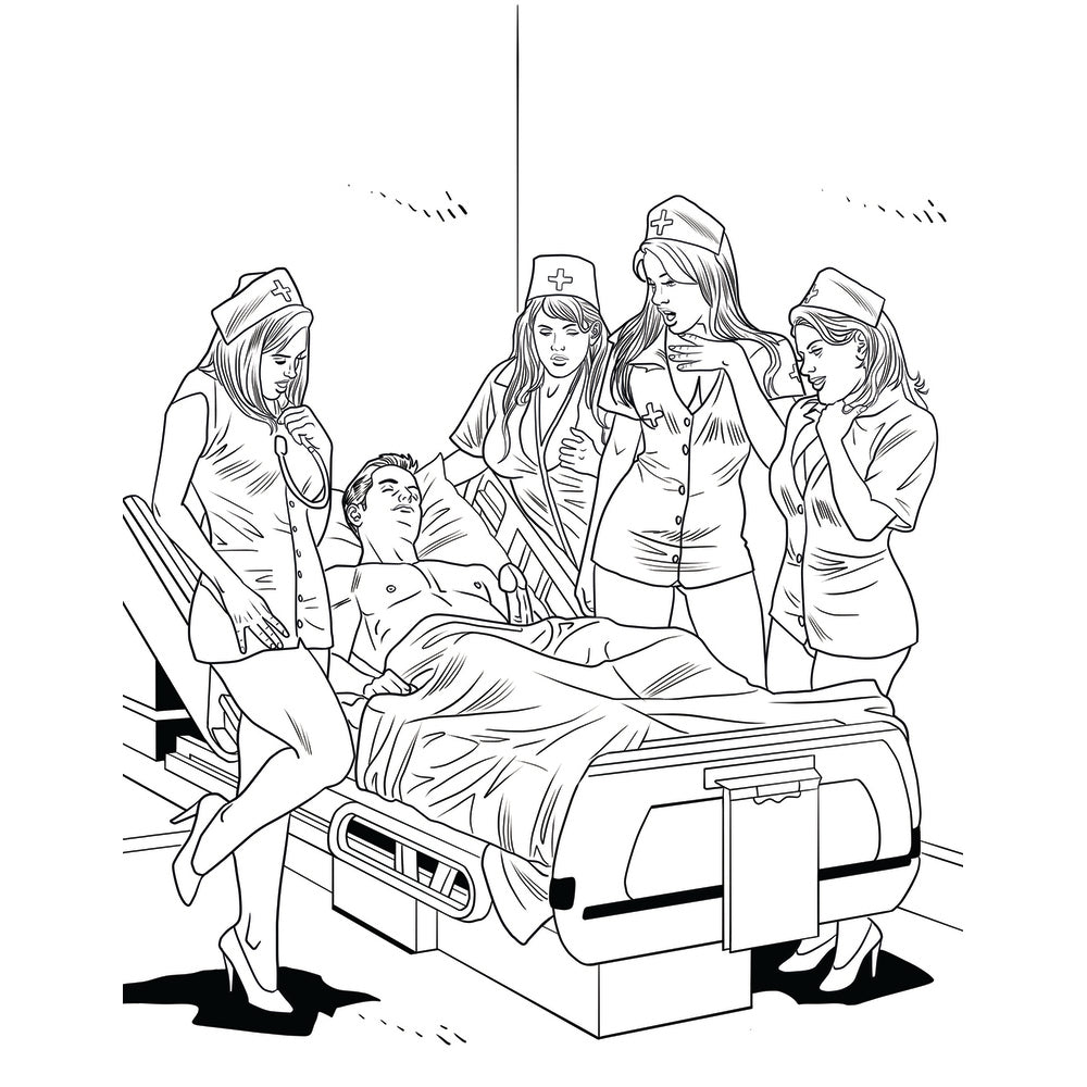 XXX NURSES COLORING BOOK