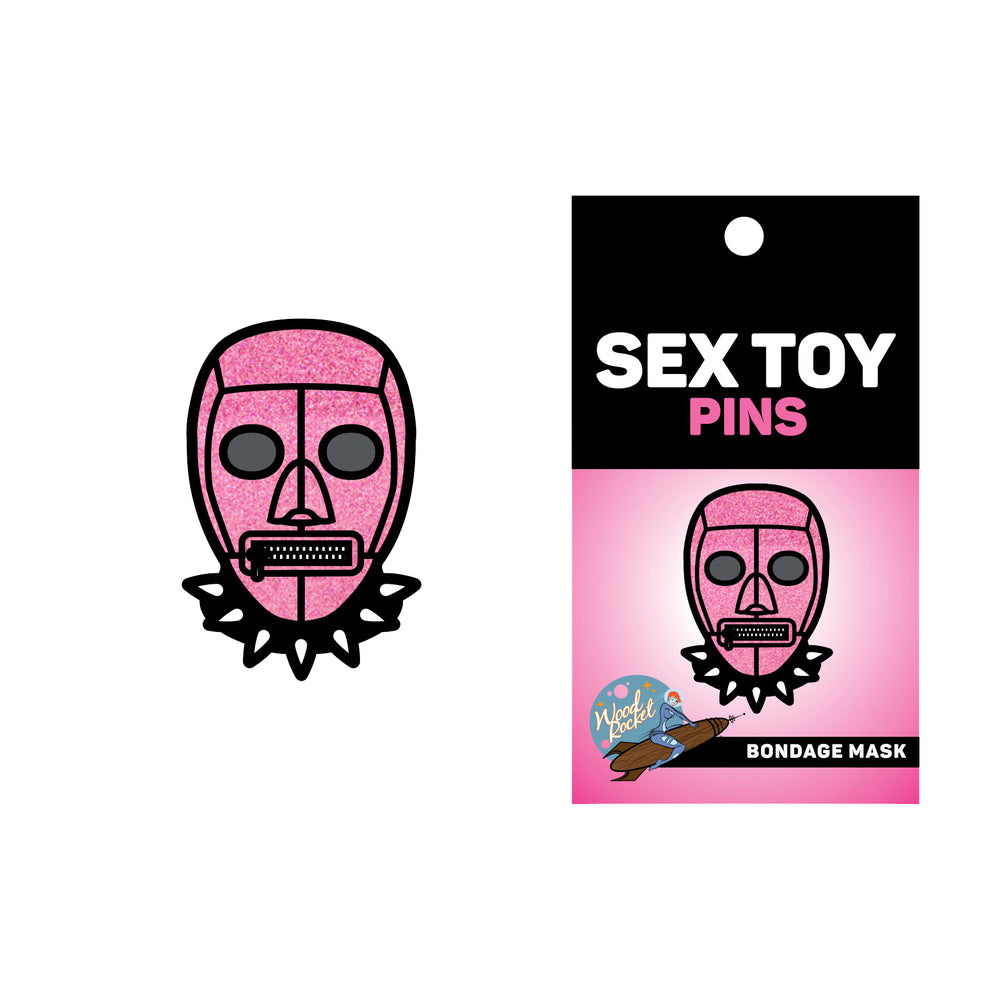 BONDAGE MASK PIN: PINK