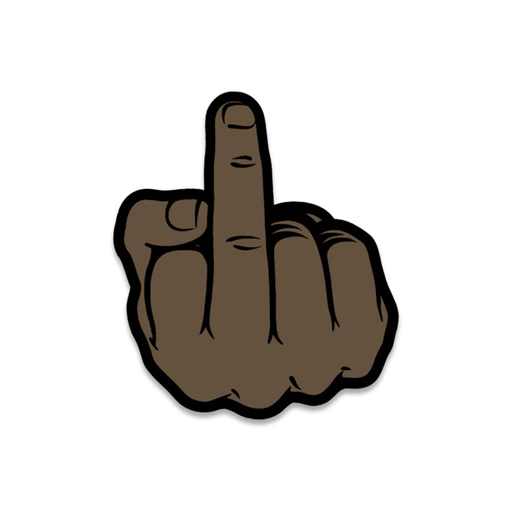 MIDDLE FINGER PIN: BROWN