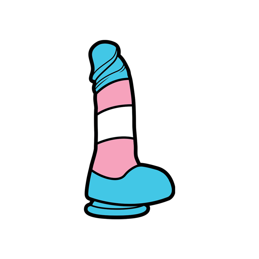 DILDO: TRANS PRIDE PIN