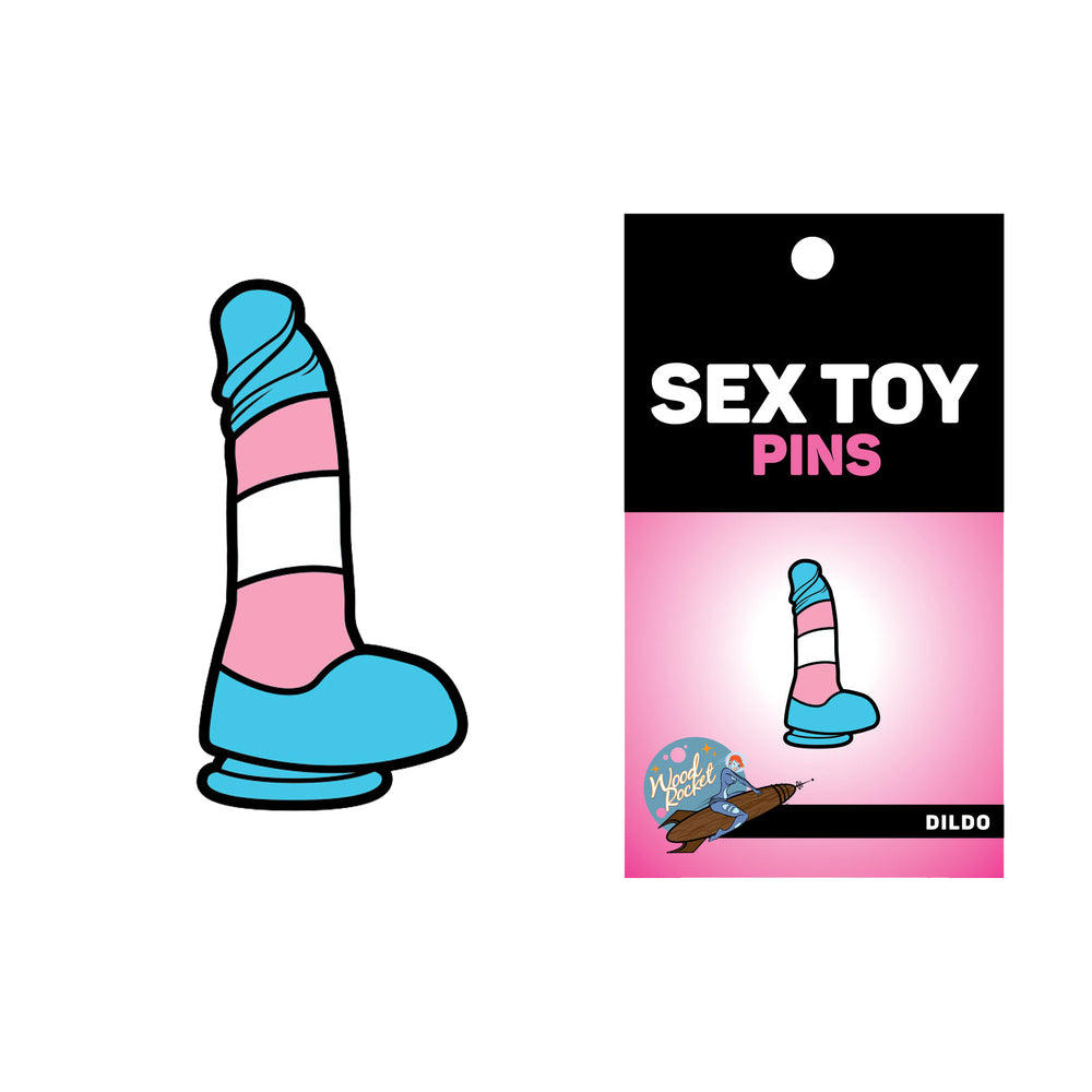 DILDO: TRANS PRIDE PIN