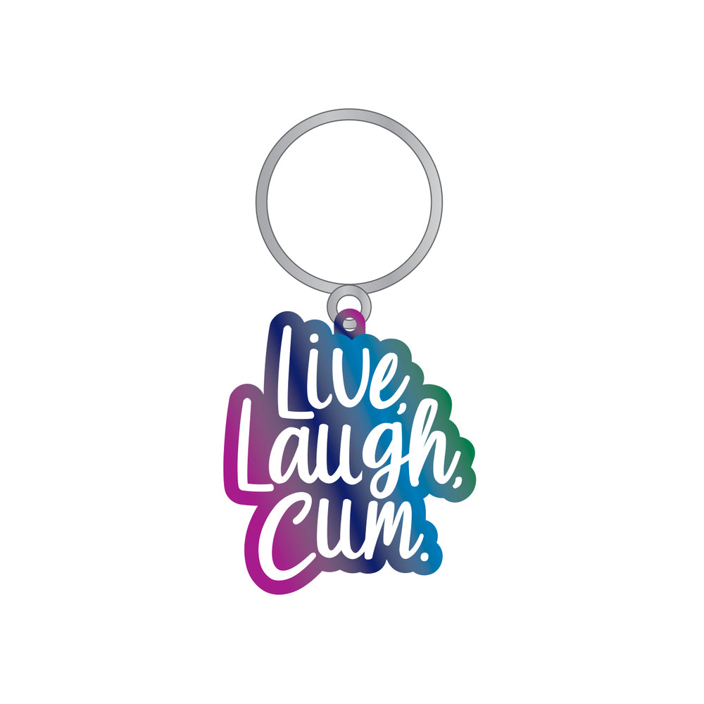 KEYCHAIN - LIVE LAUGH CUM