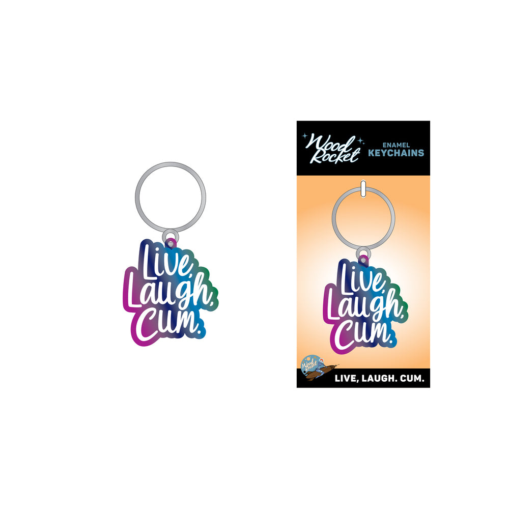 KEYCHAIN - LIVE LAUGH CUM