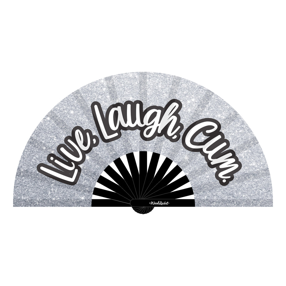 LIVE LAUGH CUM FOLDING FAN