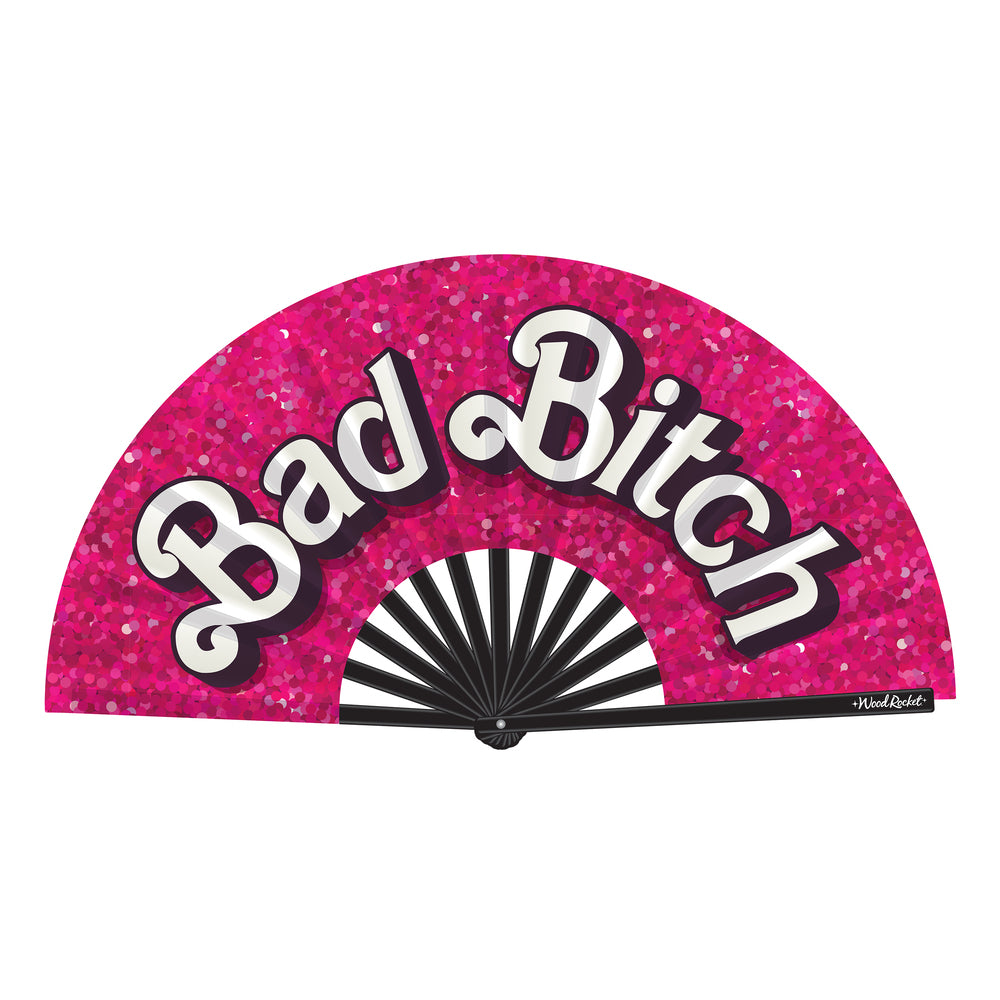 BAD BITCH FOLDING FAN