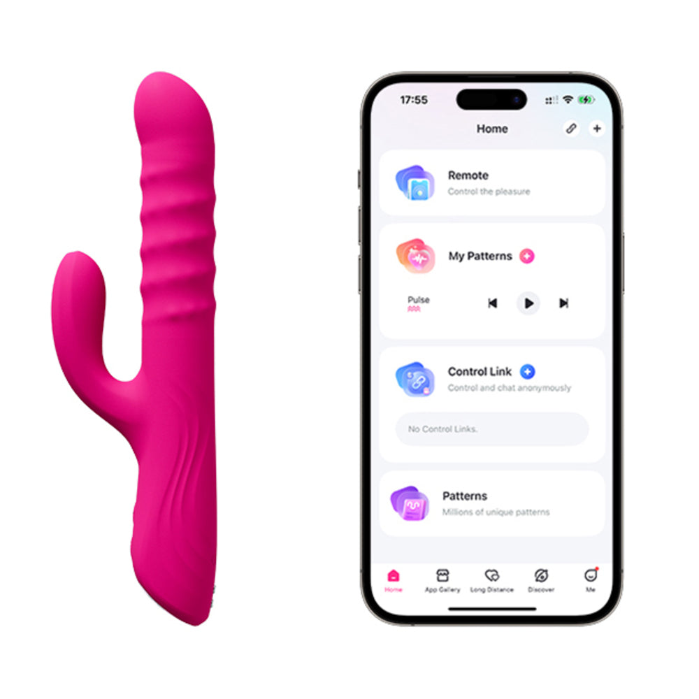 Lovense Velvo App-Controlled Rolling Bead Rabbit Vibrator