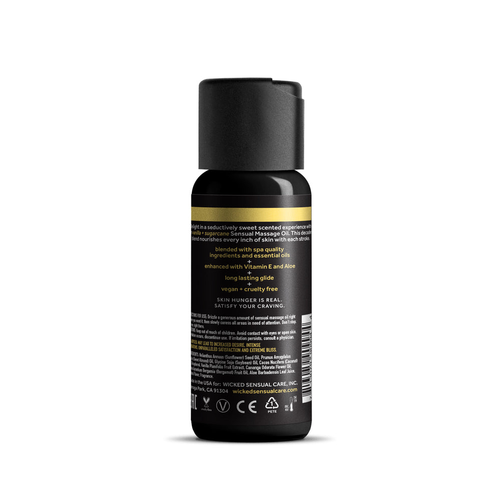 MASSAGE OIL 4OZ - VANILLA & SUGARCANE