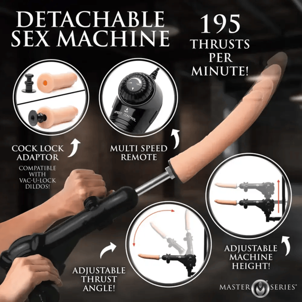 HOG TIE RESTRAINT RACK WITH SEX MACHINE