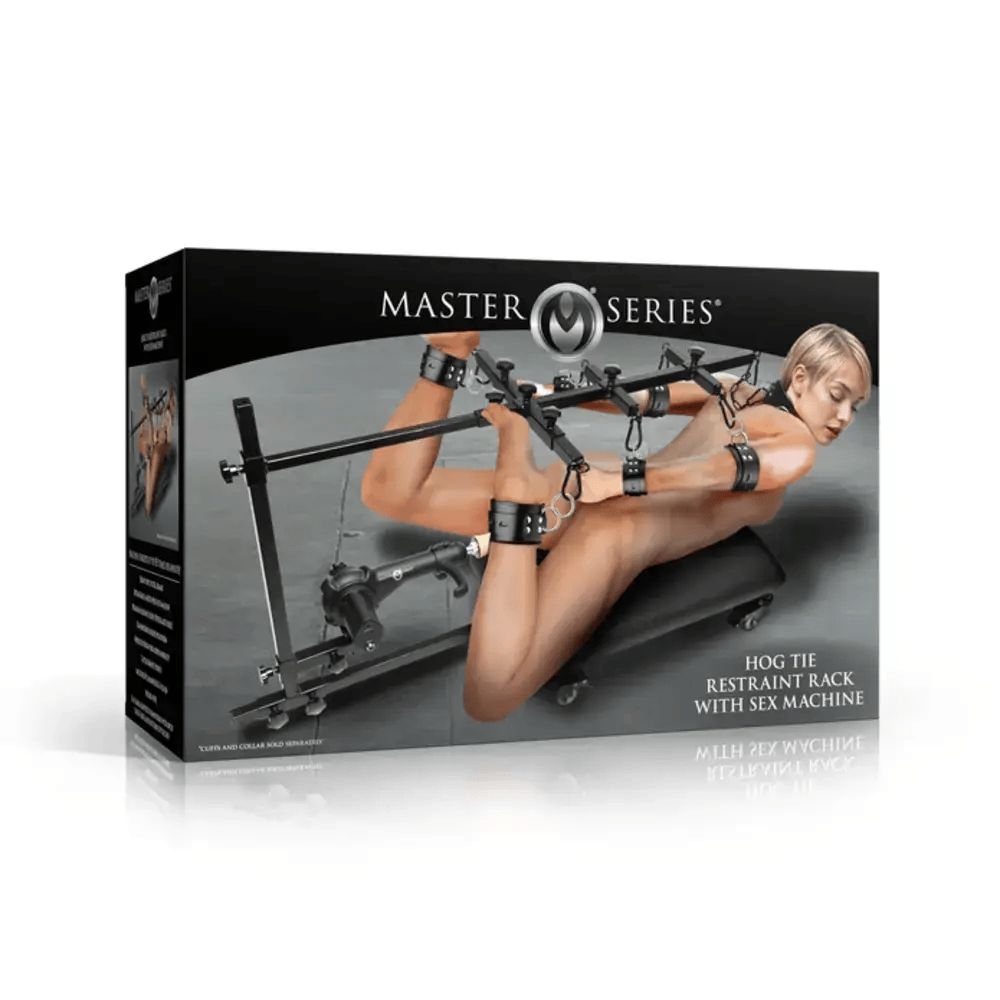 HOG TIE RESTRAINT RACK WITH SEX MACHINE