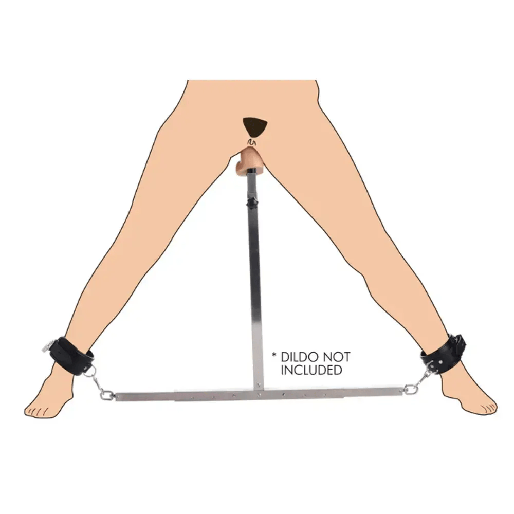 SQUAT ANAL IMPALER W/ SPREADER BAR AND CUFFS
